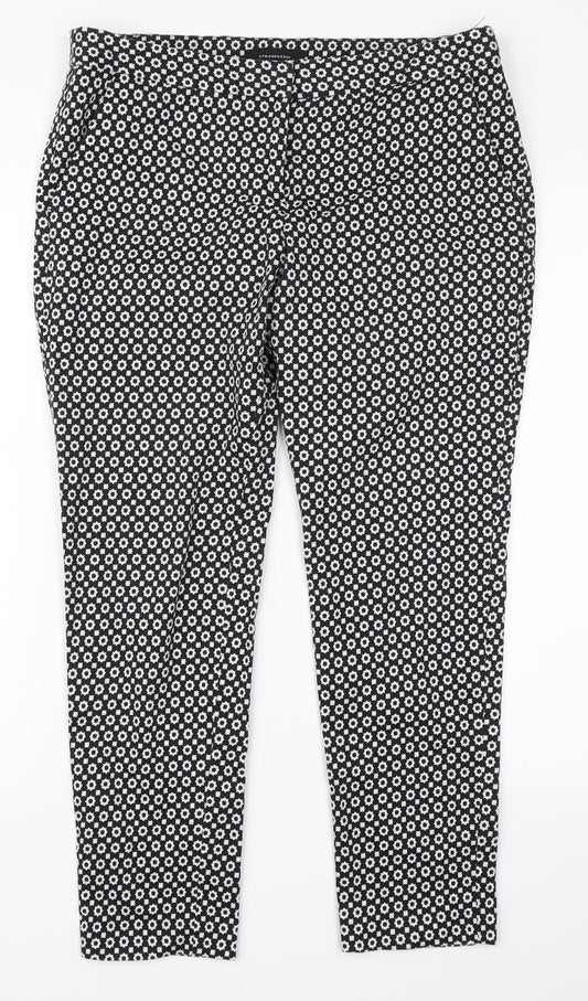 Womens UK Size 12 Atmosphere Regular Fit Dress Pants Multicoloured Trousers