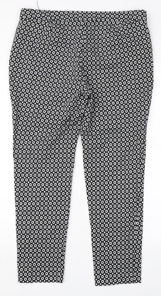 Womens UK Size 12 Atmosphere Regular Fit Dress Pants Multicoloured Trousers