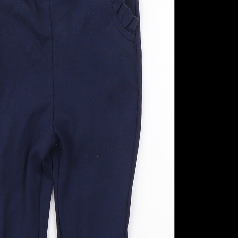 St Bernar Girls Blue    Leggings Size 9-12 Months