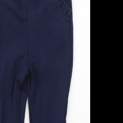 St Bernar Girls Blue    Leggings Size 9-12 Months