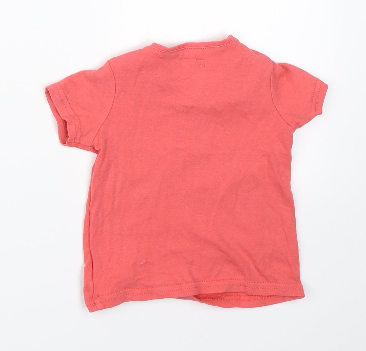 Mama & Papas Girls Pink   Basic T-Shirt Size 9-12 Months