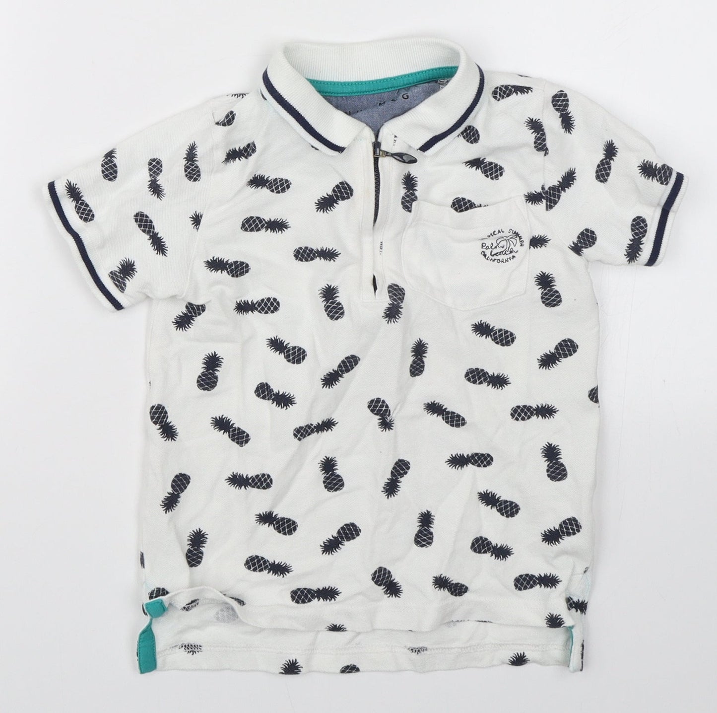 Nutmeg Boys White   Basic Polo Size 4-5 Years