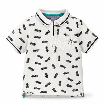 Nutmeg Boys White   Basic Polo Size 4-5 Years