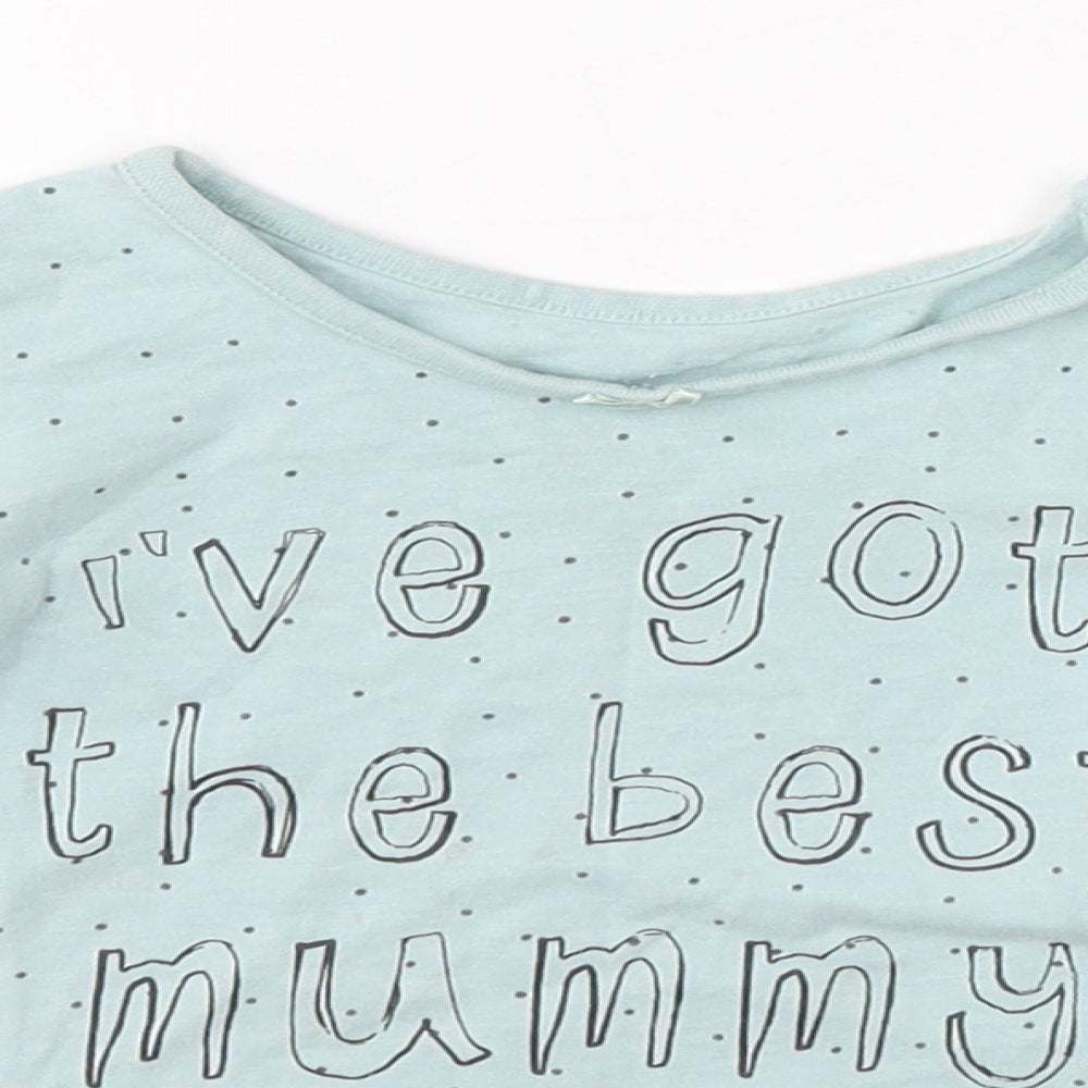George Girls Green Polka Dot   Pyjama Top Size 12-18 Months