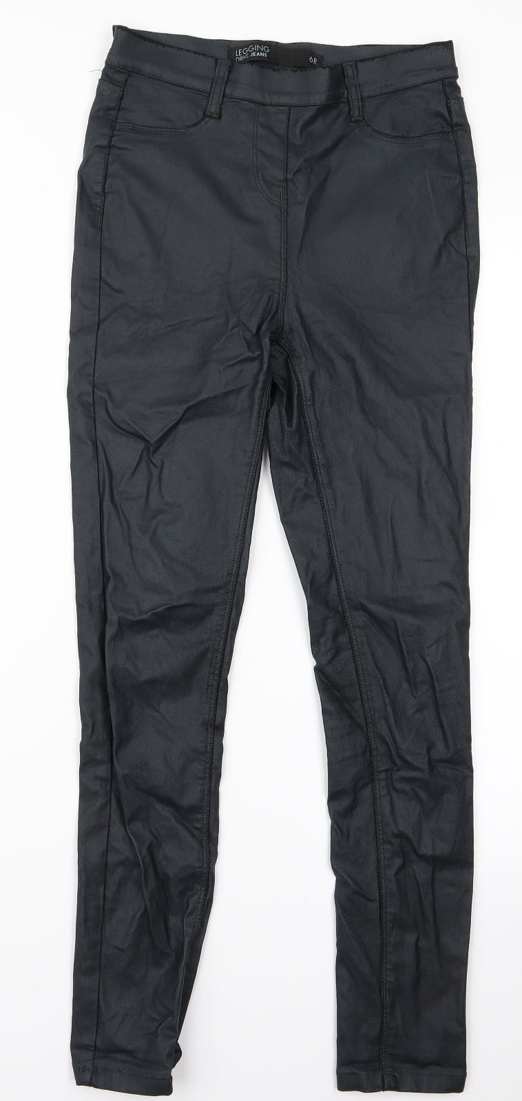 Womens UK Size 6 NEXT Regular Fit Jegging Black Trousers
