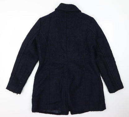 Womens UK Size L H&M Black Overcoat