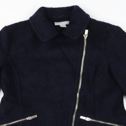 Womens UK Size L H&M Black Overcoat