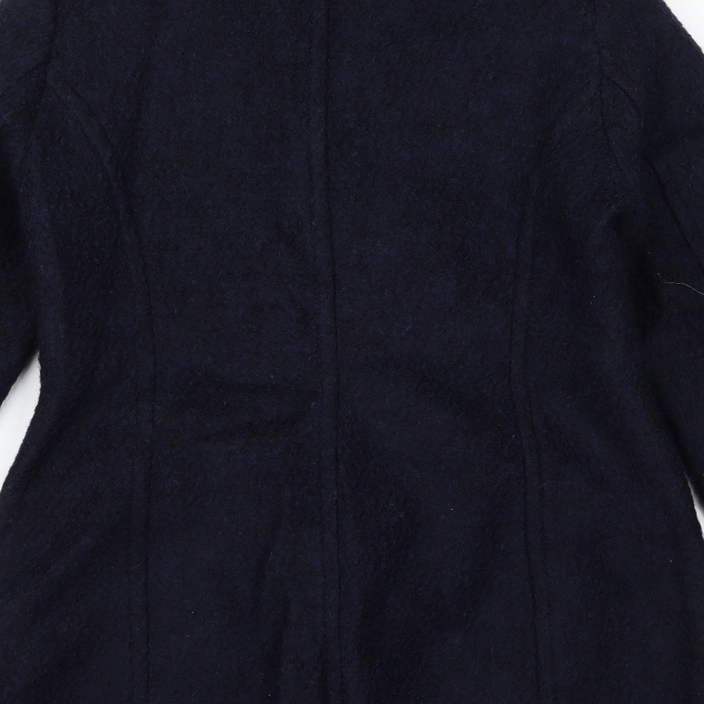 Womens UK Size L H&M Black Overcoat