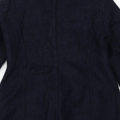 Womens UK Size L H&M Black Overcoat