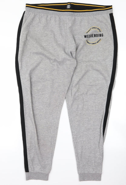 Womens UK Size XL Preworn Regular Fit Jogger Grey Trousers
