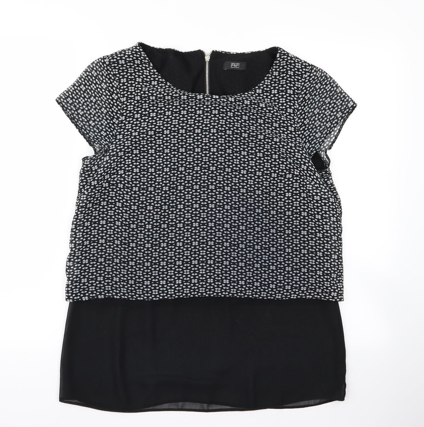 F&F Womens Black   Basic Blouse Size 12