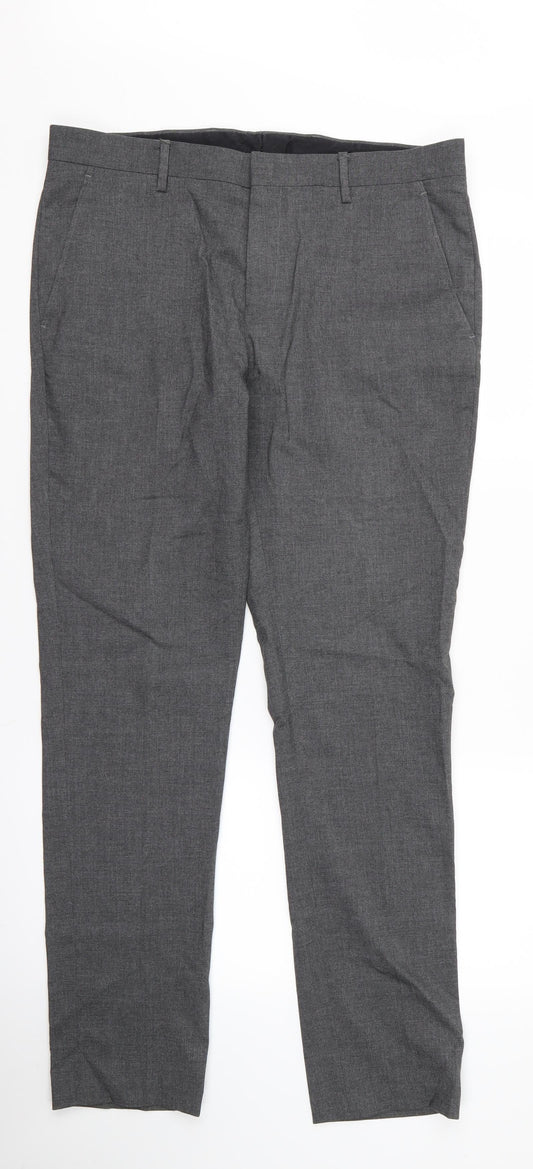 Womens UK Size 32 ASOS Regular Fit  Grey Trousers
