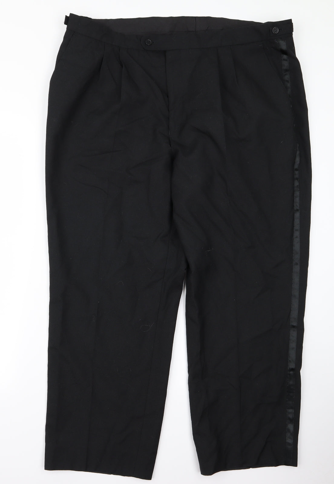 Womens UK Size 40 Preworn Regular Fit  Black Trousers