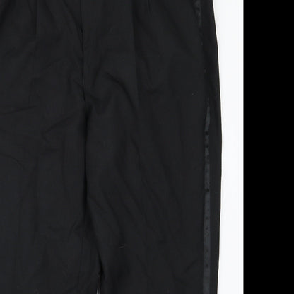 Womens UK Size 40 Preworn Regular Fit  Black Trousers