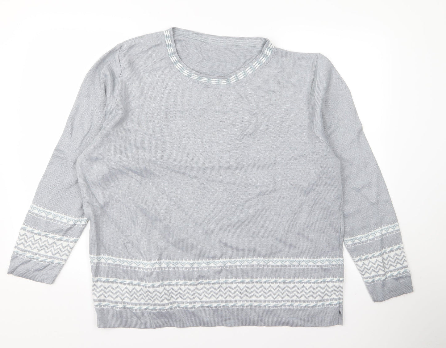 Preworn Womens Grey   Pullover Jumper Size 20