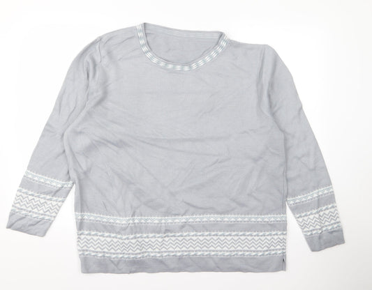 Preworn Womens Grey   Pullover Jumper Size 20