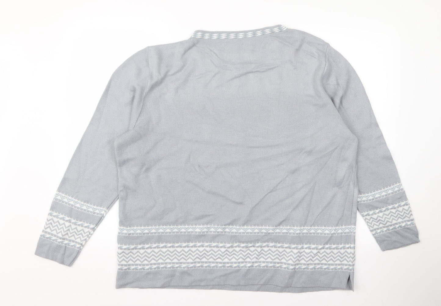 Preworn Womens Grey   Pullover Jumper Size 20
