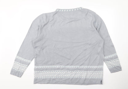 Preworn Womens Grey   Pullover Jumper Size 20