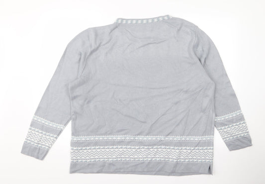 Preworn Womens Grey   Pullover Jumper Size 20