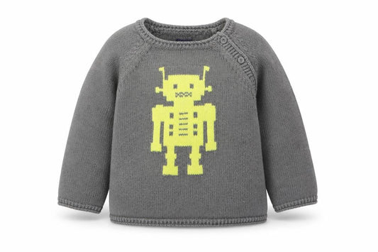 Gap Baby Grey   Pullover Jumper Size 6-9 Months  - robot