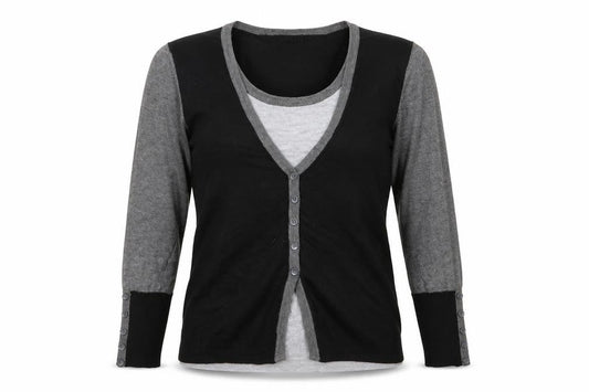 M&Co Womens Grey   Cardigan Jumper Size M