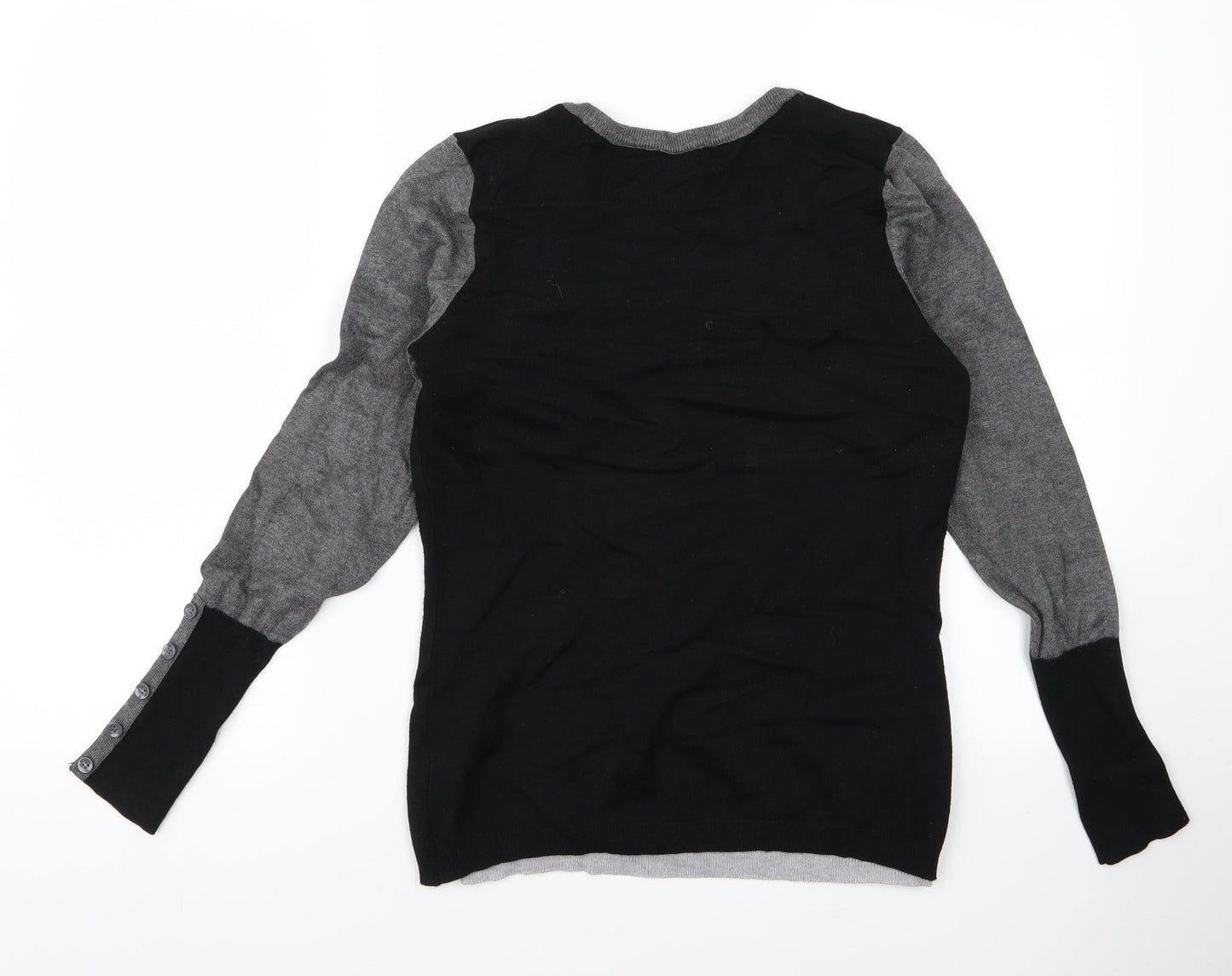 M&Co Womens Grey   Cardigan Jumper Size M