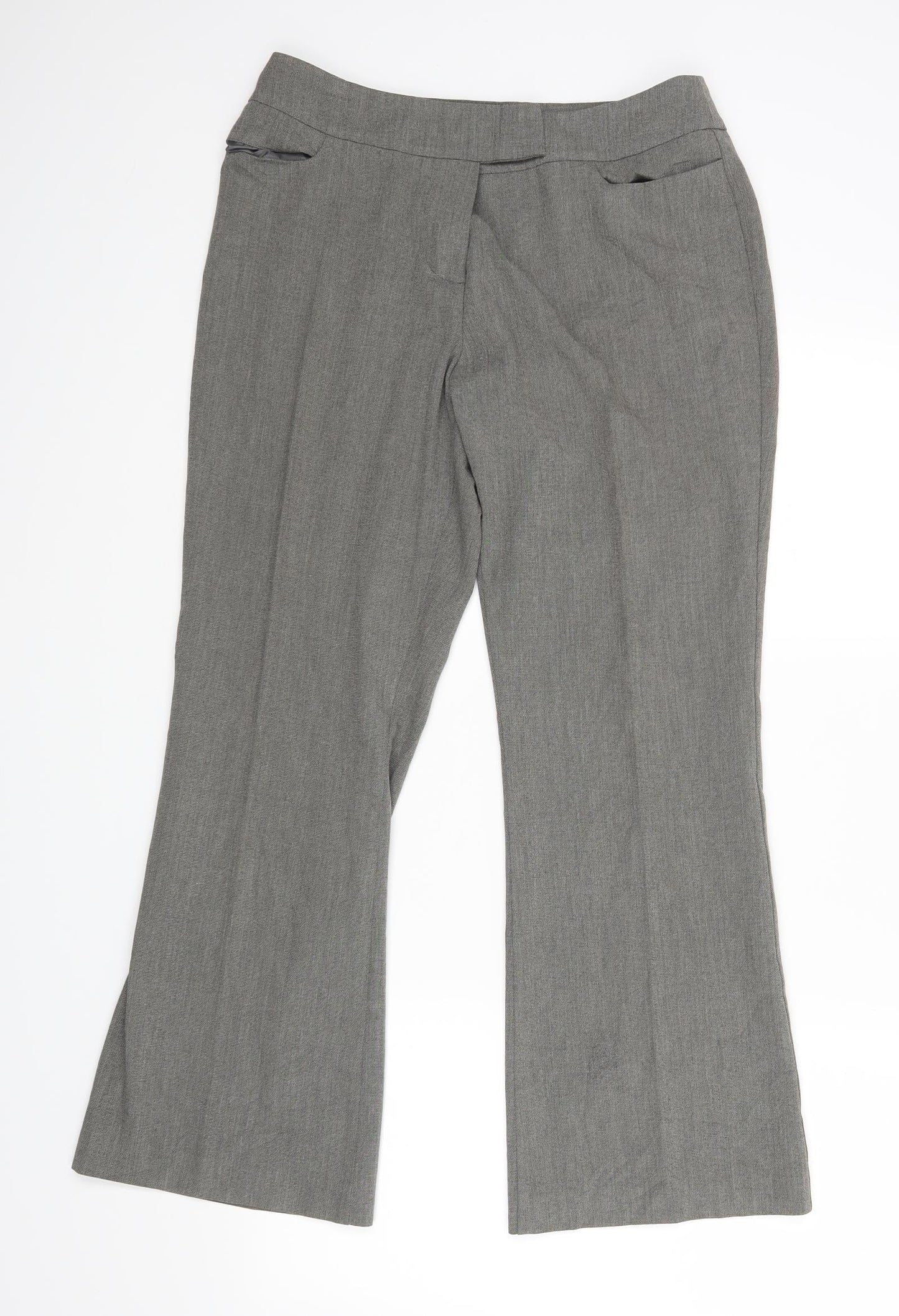 Womens UK Size 14 M&S  Dress Pants Grey Trousers