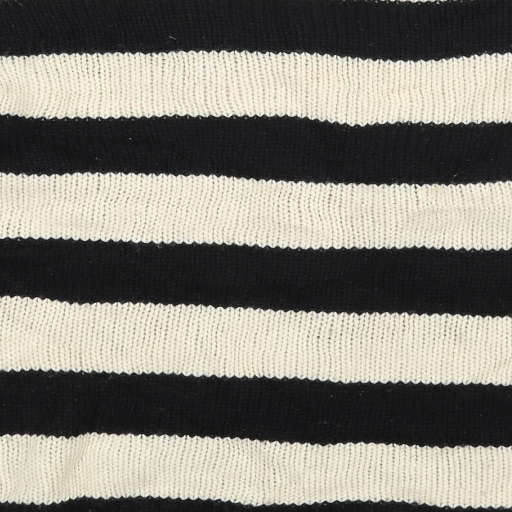 attr Womens Beige Striped  Pullover Jumper Size M