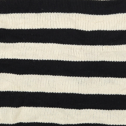 attr Womens Beige Striped  Pullover Jumper Size M