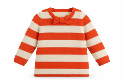 Next Womens Orange Striped  Pullover Jumper Size 10