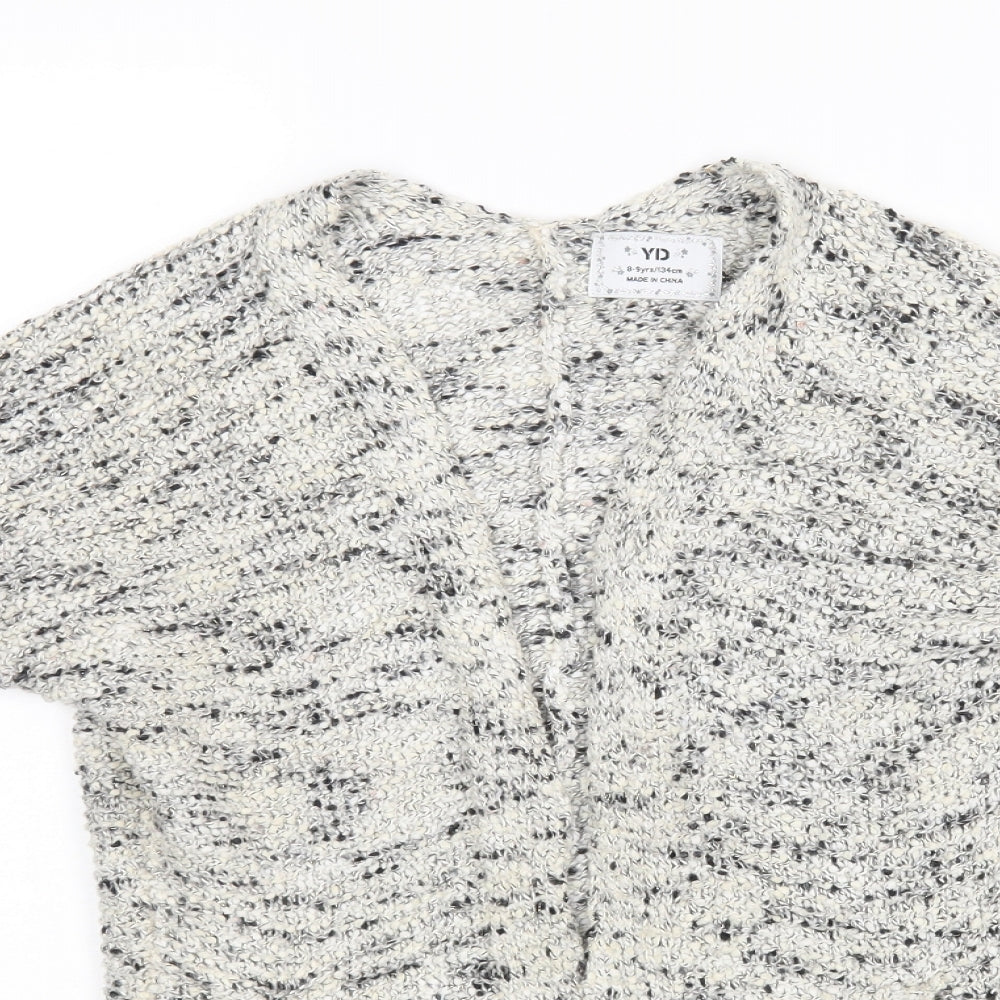 YD Girls Beige   Wrap Jumper Size 8-9 Years