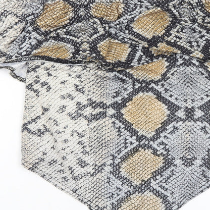 Select Womens Multicoloured Animal Print  Bodysuit One-Piece Size 10