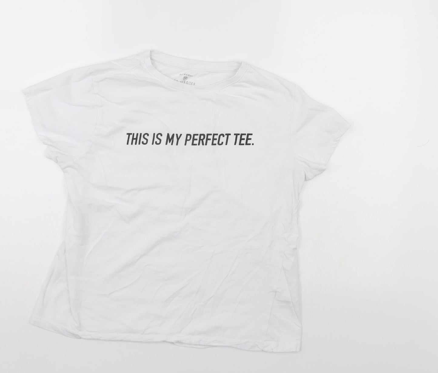 Primark Womens White   Basic Polo Size 10