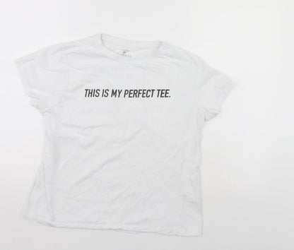 Primark Womens White   Basic Polo Size 10