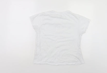 Primark Womens White   Basic Polo Size 10