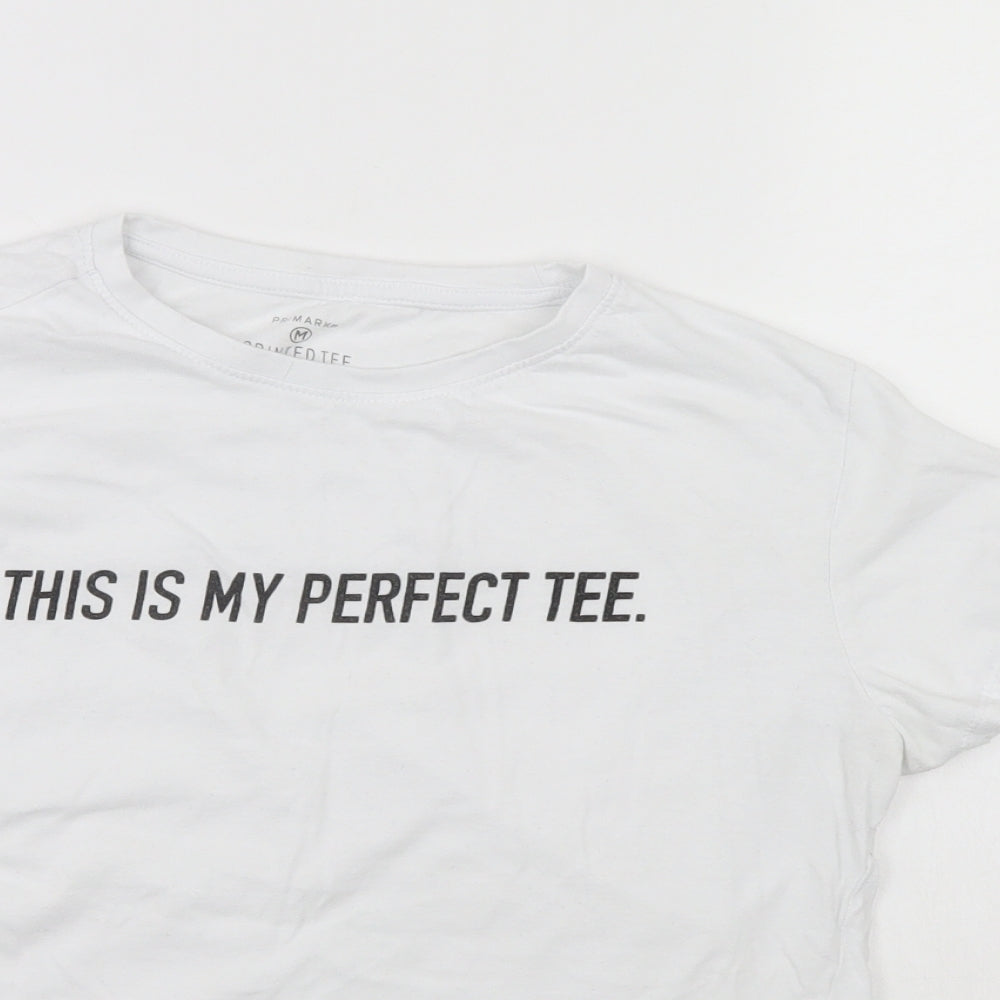 Primark Womens White   Basic Polo Size 10