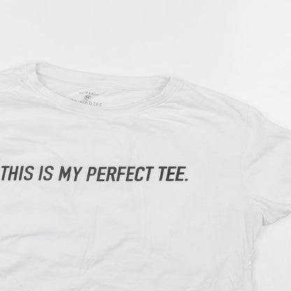 Primark Womens White   Basic Polo Size 10