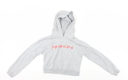 Friends Girls Grey   Pullover Hoodie Size 9-10 Years