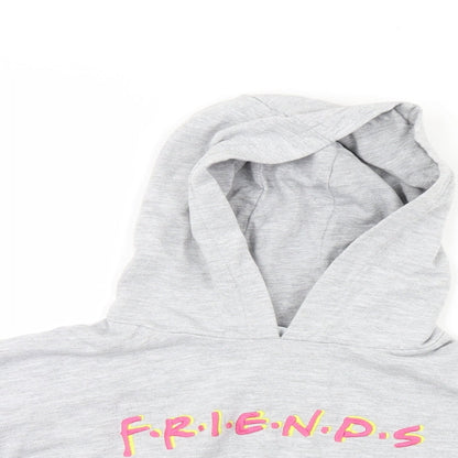 Friends Girls Grey   Pullover Hoodie Size 9-10 Years