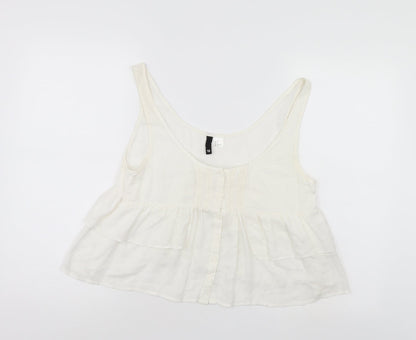 Womens UK Size 12 Divided White Basic Blouse
