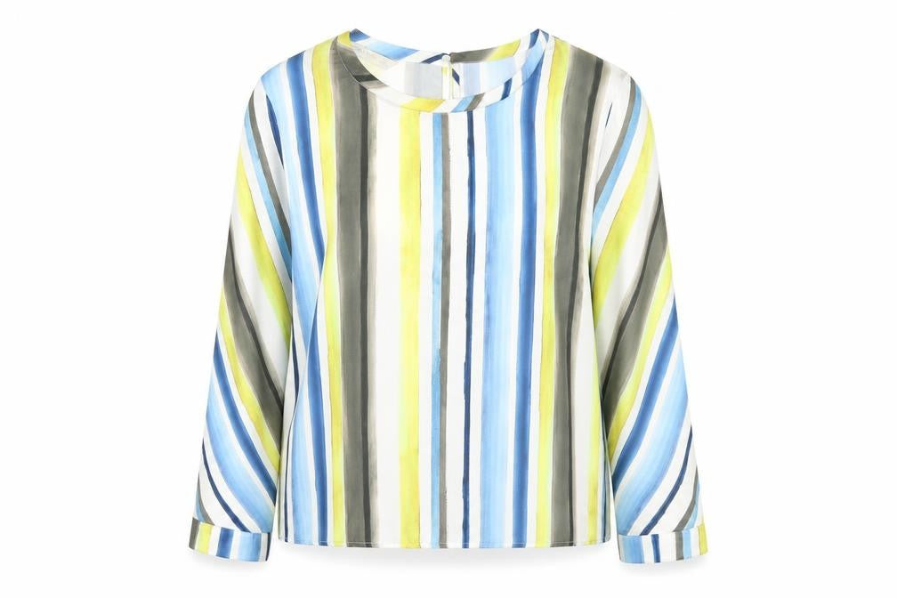 Womens UK Size L Zara Multicoloured Basic Blouse