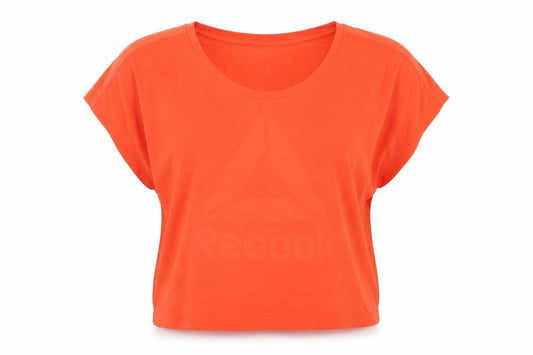 Womens UK Size 10 Reebok Orange Basic T-Shirt