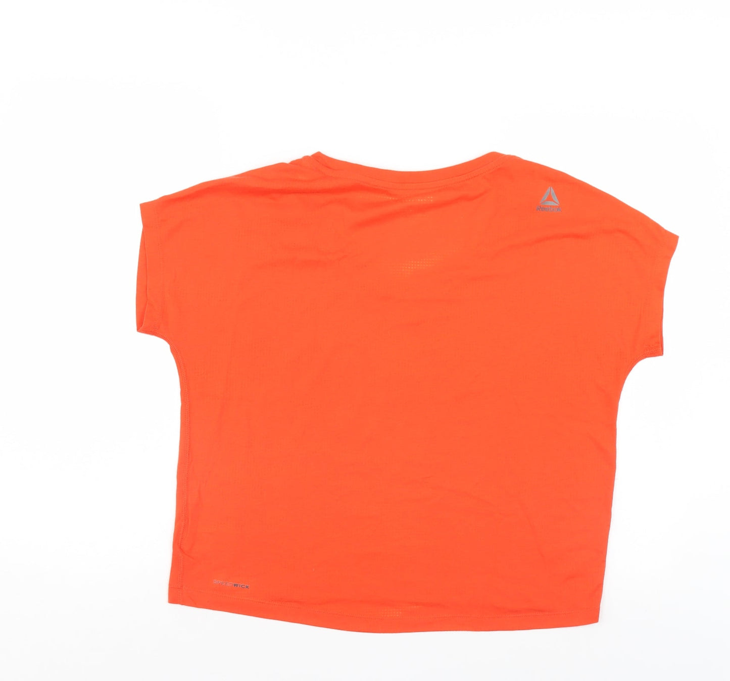 Womens UK Size 10 Reebok Orange Basic T-Shirt