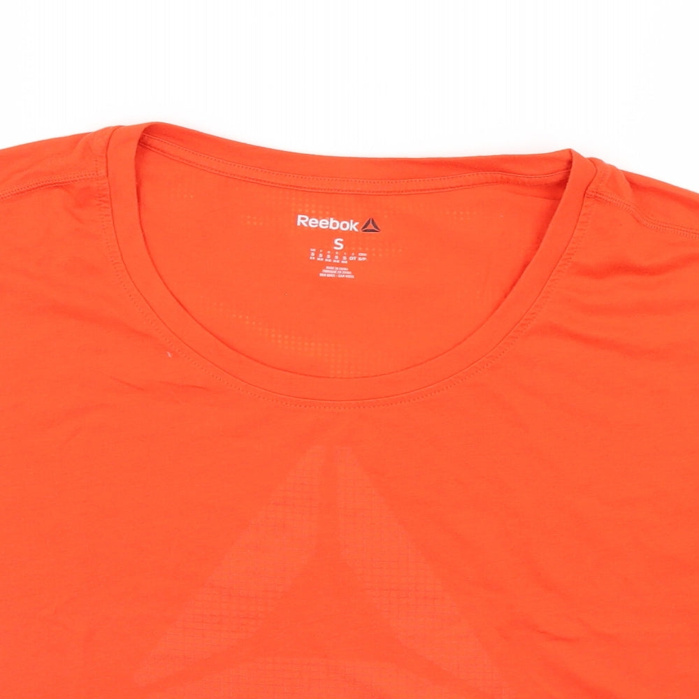 Womens UK Size 10 Reebok Orange Basic T-Shirt