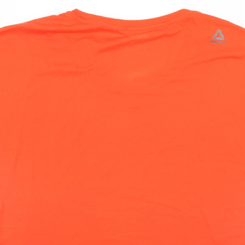 Womens UK Size 10 Reebok Orange Basic T-Shirt