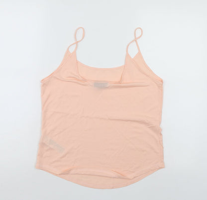 Womens UK Size 12 Top Shop Pink Basic Tank