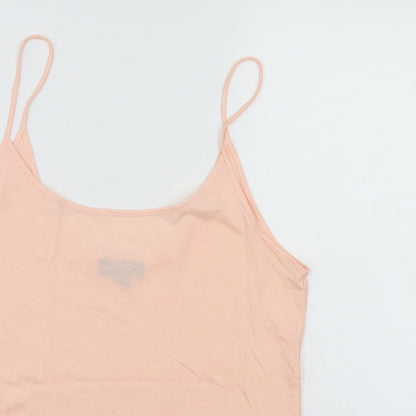 Womens UK Size 12 Top Shop Pink Basic Tank