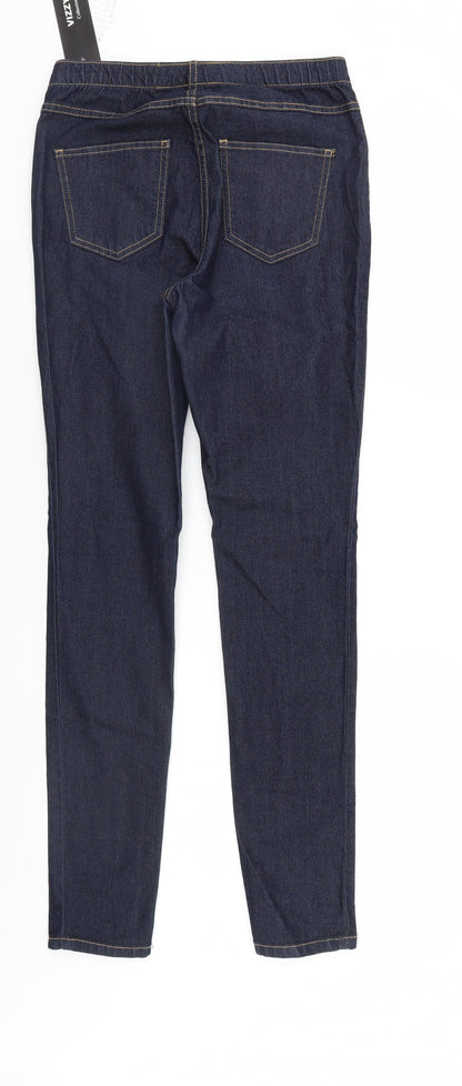 vizzy Womens Blue  Denim Straight Jeans Size 6 L30 in