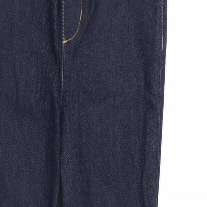 vizzy Womens Blue  Denim Straight Jeans Size 6 L30 in