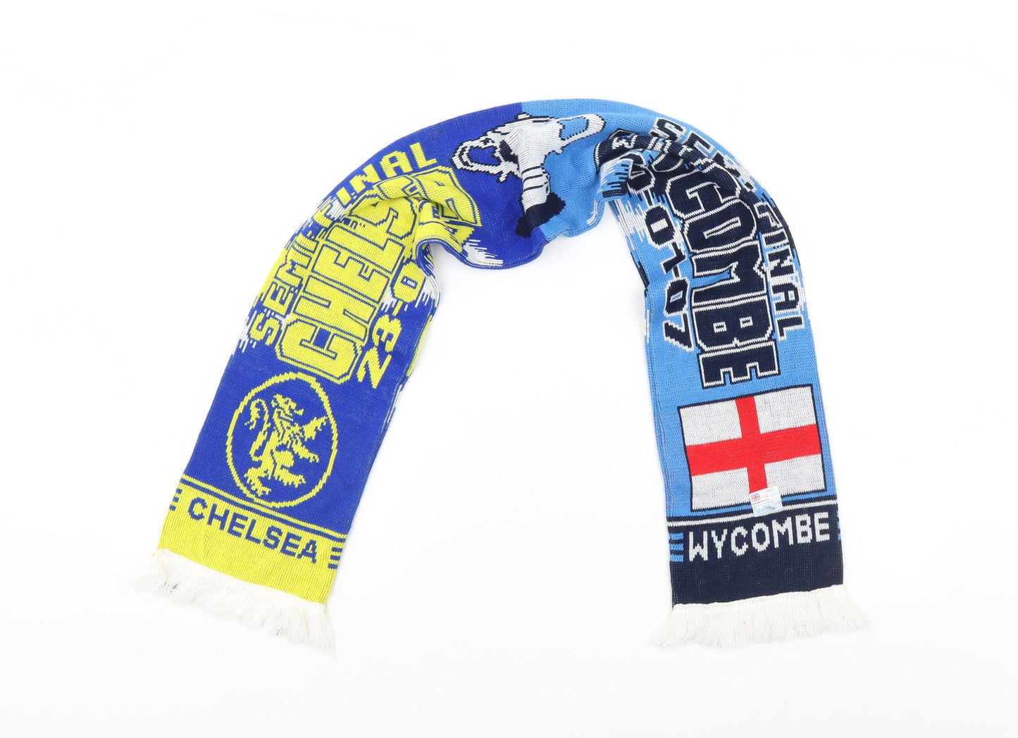 Preworn Football Scarf 55 in 7 in - Chelsea F.C/ Wycombe FC